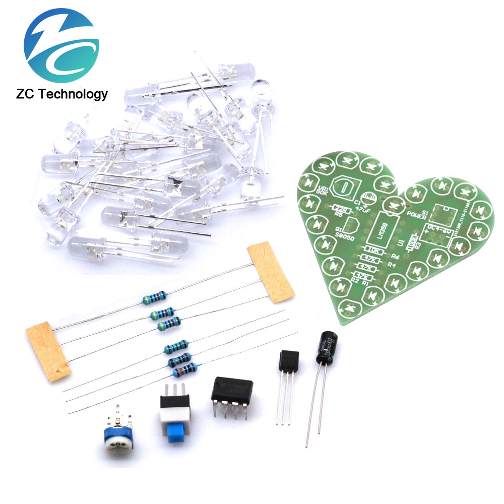 Diy Electronics Learning Kit - Набор для творчества в форме сердца,