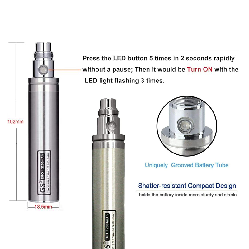 Электронная сигарета GS eGo II – обзор и цена Diy Vape Electronics