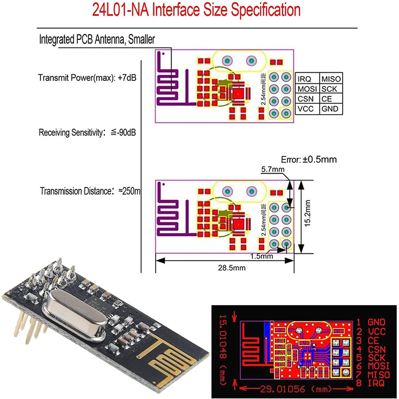 NRF24L01 + 2,4G модуль беспров – обзор и цена Nrf24L01 Module Wireless