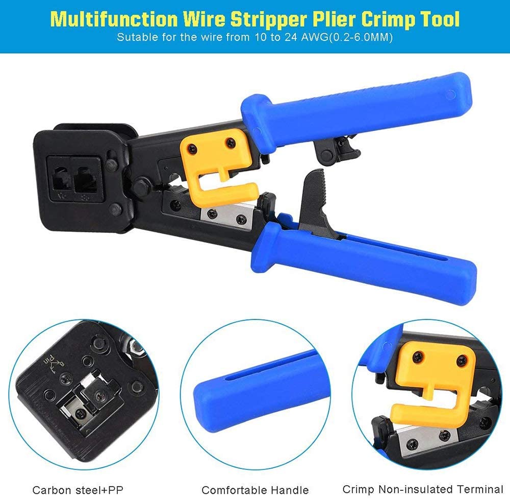 Обжимной инструмент ZoeRax RJ4 – обзор и цена Wire Stripper Cutter