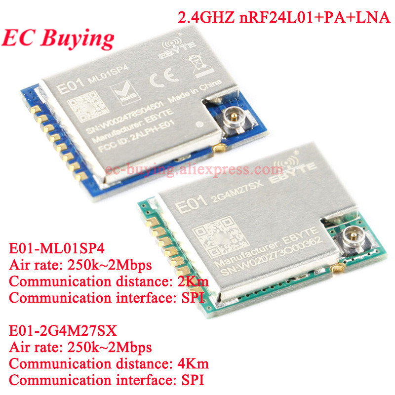 10 шт./1 шт. E01-2G4M27SX ML01 – обзор и цена Nrf24L01 Module Wireless